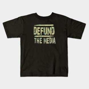 Defund The Media Kids T-Shirt